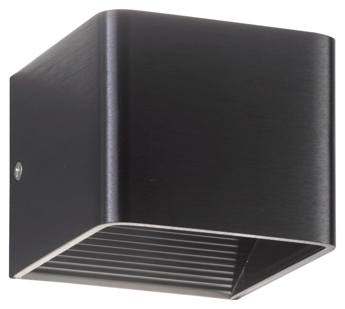 LED-WANDLEUCHTE - Schwarz, Design, Metall (10/10/8cm) - Fischer & Honsel