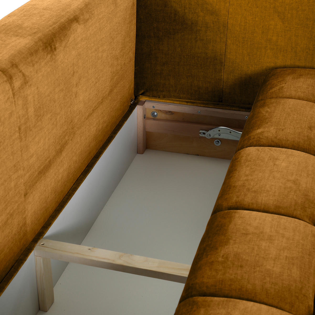BÄDDSOFFA i flatväv senapsgul  - svart/senapsgul, Klassisk, textil/plast (250/70/118cm) - MID.YOU