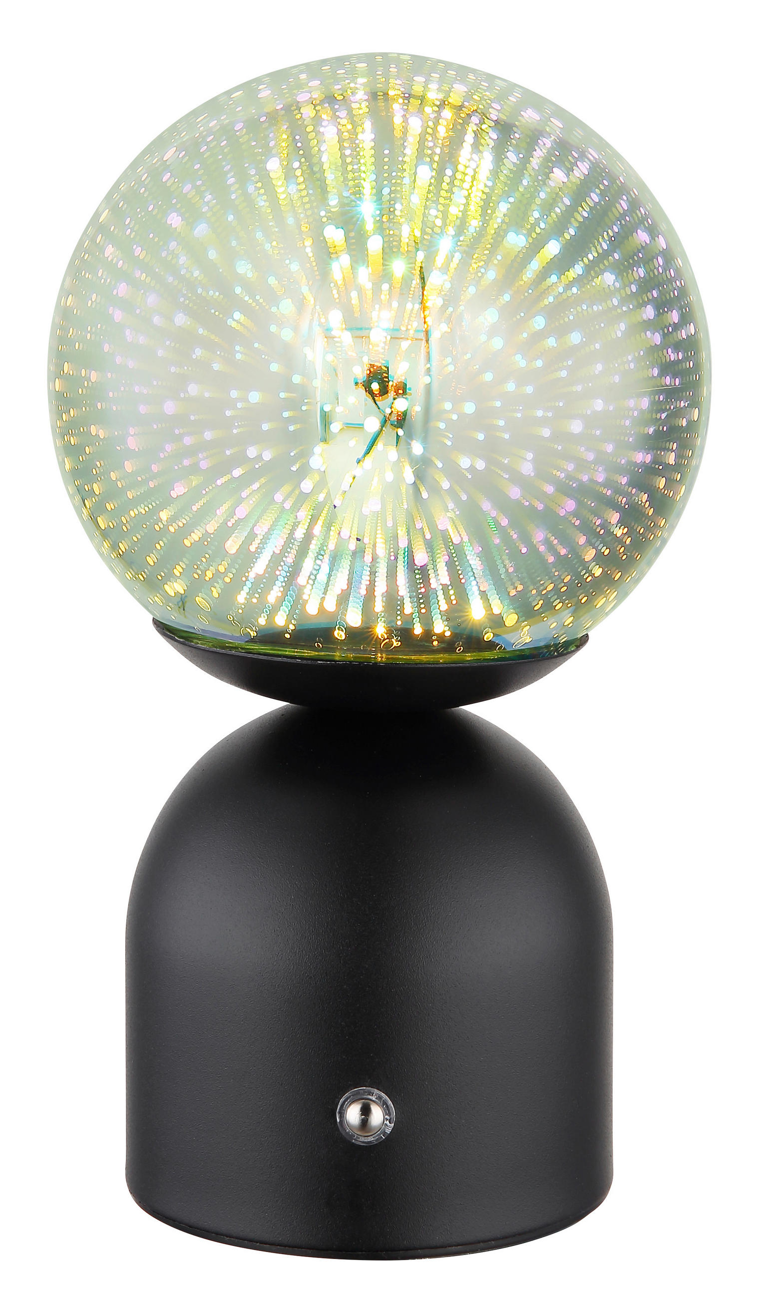 PORTABEL LAMPA 12/21 cm   - klar/svart, Klassisk, metall/glas (12/21cm) - Globo