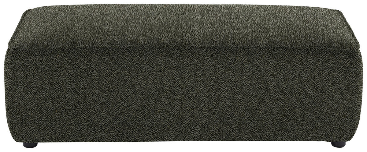 ECKSOFA in Flachgewebe Graubraun  164/341 cm  - Graubraun/Schwarz, Design, Kunststoff/Textil (164/341cm) - W.Schillig