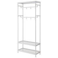 GARDEROBENSTÄNDER in Weiß 75/180/32 cm   - Weiß, Design, Metall (75/180/32cm) - MID.YOU