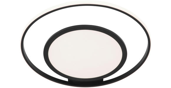 LED-DECKENLEUCHTE 55/54/10 cm - Schwarz/Weiß, Trend, Kunststoff/Metall (55/54/10cm) - Novel
