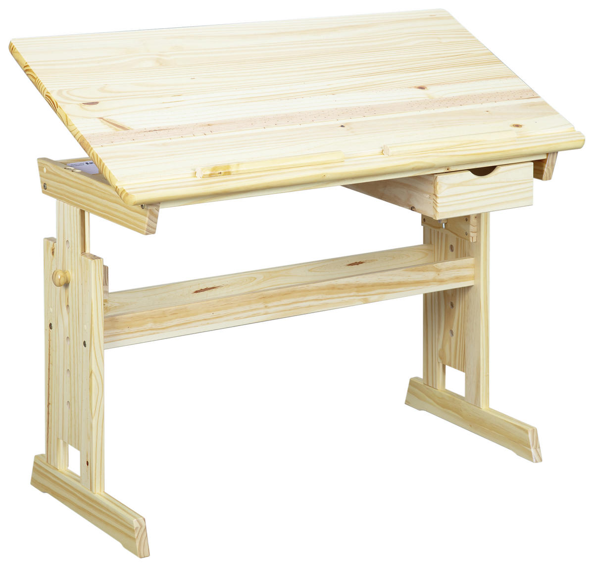 JUGENDSCHREIBTISCH 109/55/63-96 cm  in Kieferfarben  - Kieferfarben, Basics, Holz (109/55/63-96cm) - MID.YOU