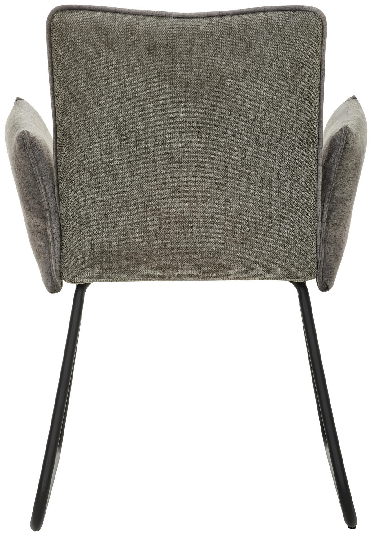 SCAUN CU BRAȚE in gri, negru  - negru/gri, Modern, lemn/metal (64/87,5/63cm) - Livetastic