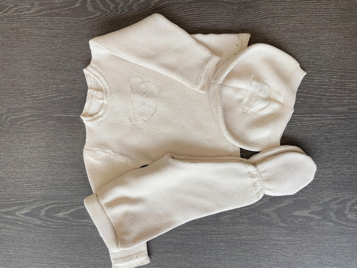 BABYBEKLEIDUNGSSET - Beige, Basics, Textil (56null) - Avelia