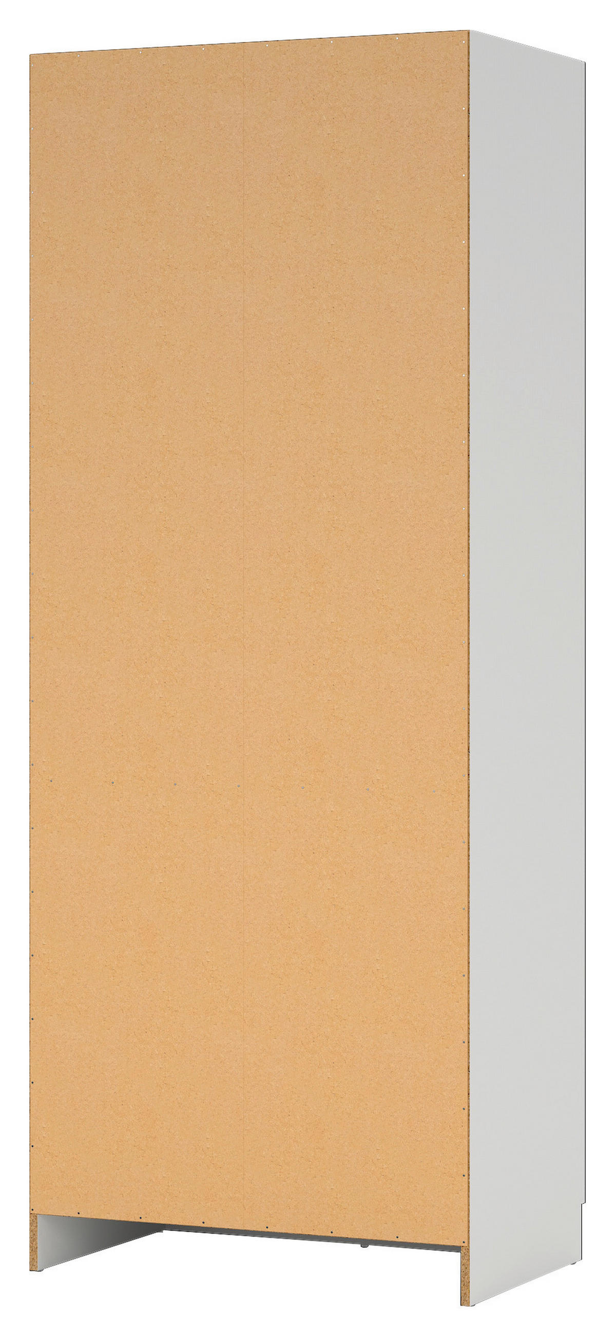 ŠATNÍ SKŘÍŇ S OTOČNÝMI DVEŘMI, bílá, 78,5/200,4/49,75 cm - bílá, Moderní, kov/kompozitní dřevo (78,5/200,4/49,75cm) - MID.YOU