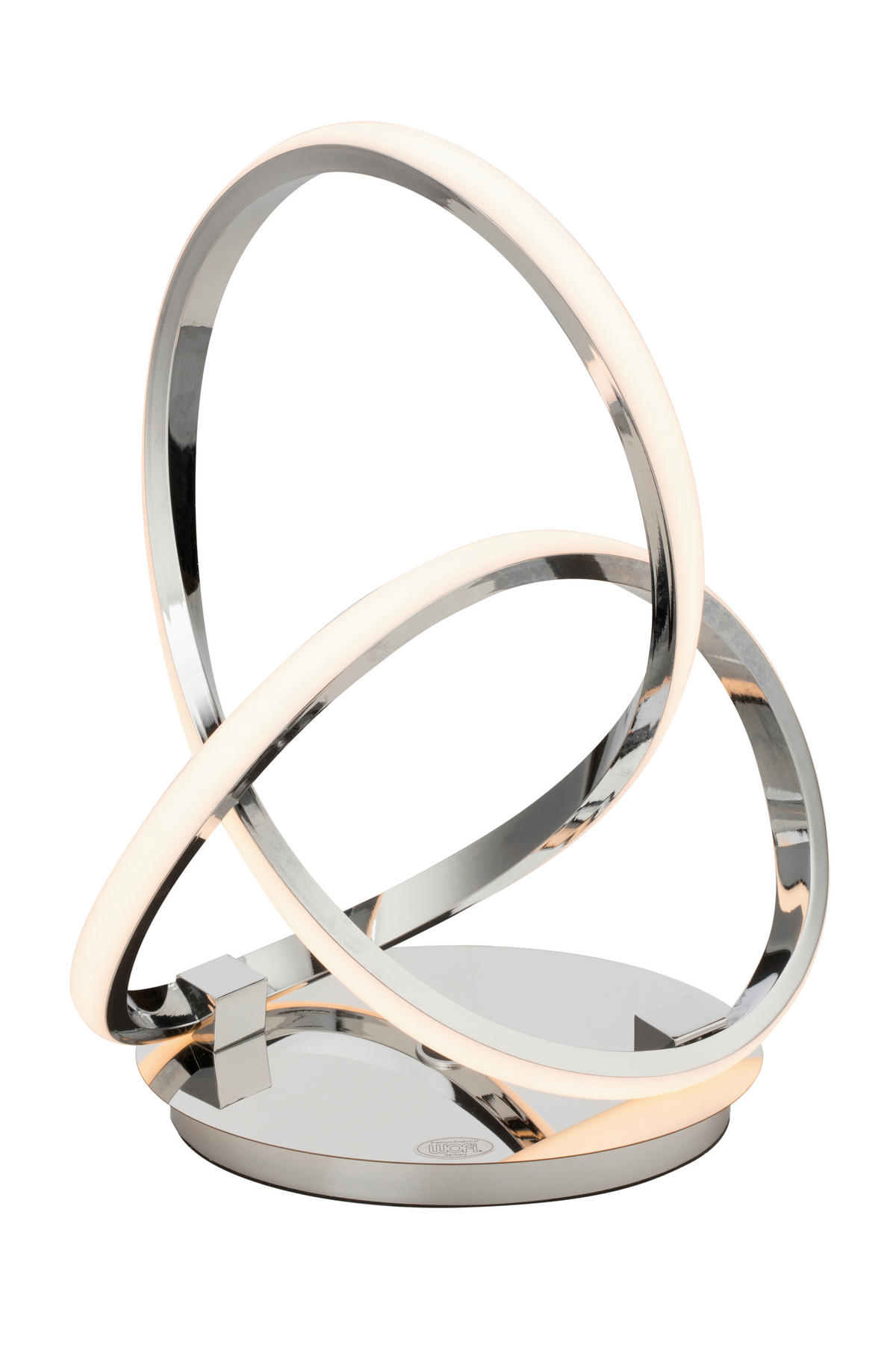 LED-TISCHLEUCHTE   24/33/14 cm   - Chromfarben, Design, Kunststoff/Metall (24/33/14cm) - Dieter Knoll