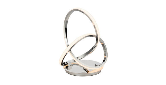 LED-TISCHLEUCHTE   24/33/14 cm   - Chromfarben, Design, Kunststoff/Metall (24/33/14cm) - Dieter Knoll