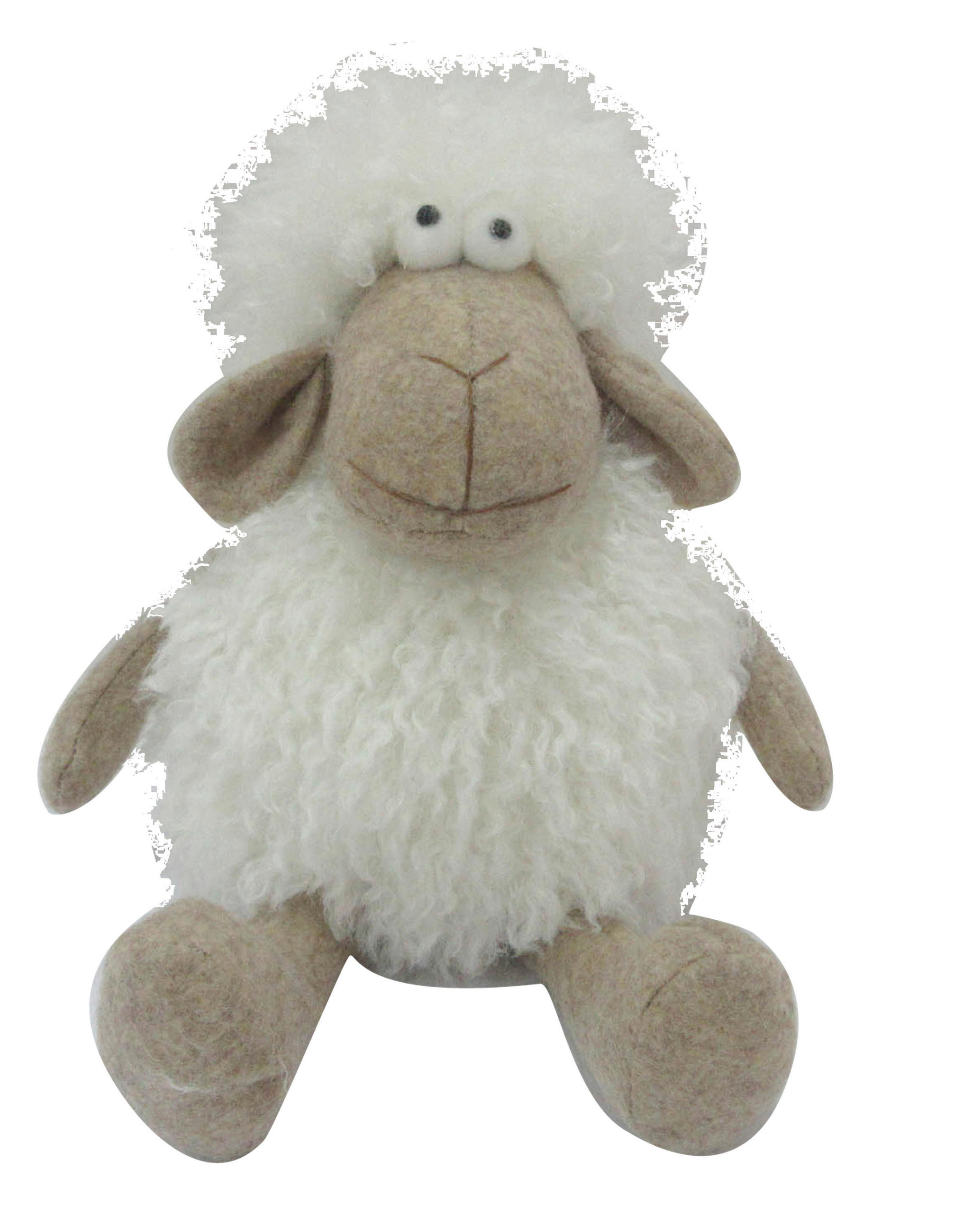 DEKOSCHAF   - Braun/Weiß, LIFESTYLE, Textil (19/28/15cm)