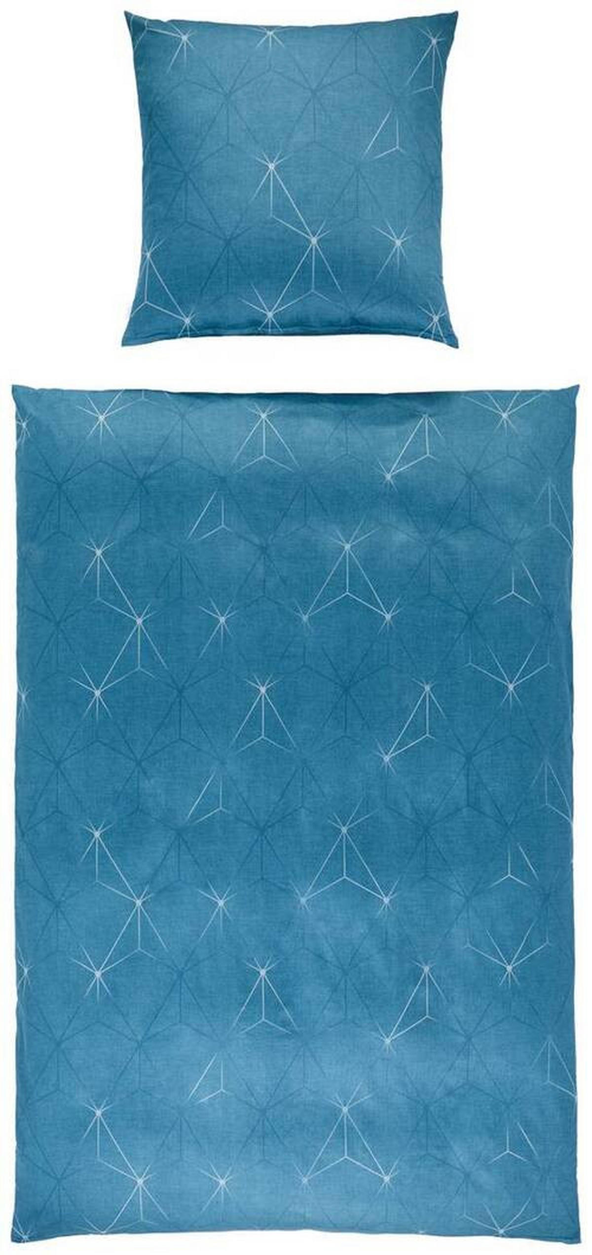 BETTWÄSCHE ATELIER Makosatin 135/200 cm  - Türkis, Design, Textil (135/200cm) - Estella