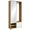 GARDEROBE  in 90/190/33 cm  - Weiss/Eiche Artisan, Trend, Holzwerkstoff (90/190/33cm) - MID.YOU