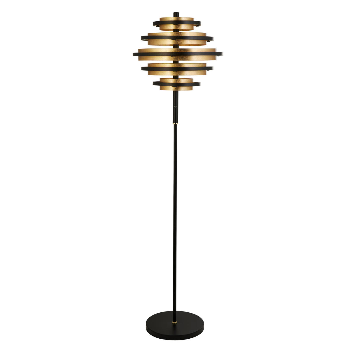 LED-STEHLEUCHTE 40/148 cm    - Messingfarben/Goldfarben, Design, Metall (40/148cm) - Searchlight