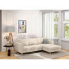 ECKSOFA Cord Creme  - Buchefarben/Creme, Modern, Holz/Textil (232/161cm) - Trendmanufaktur