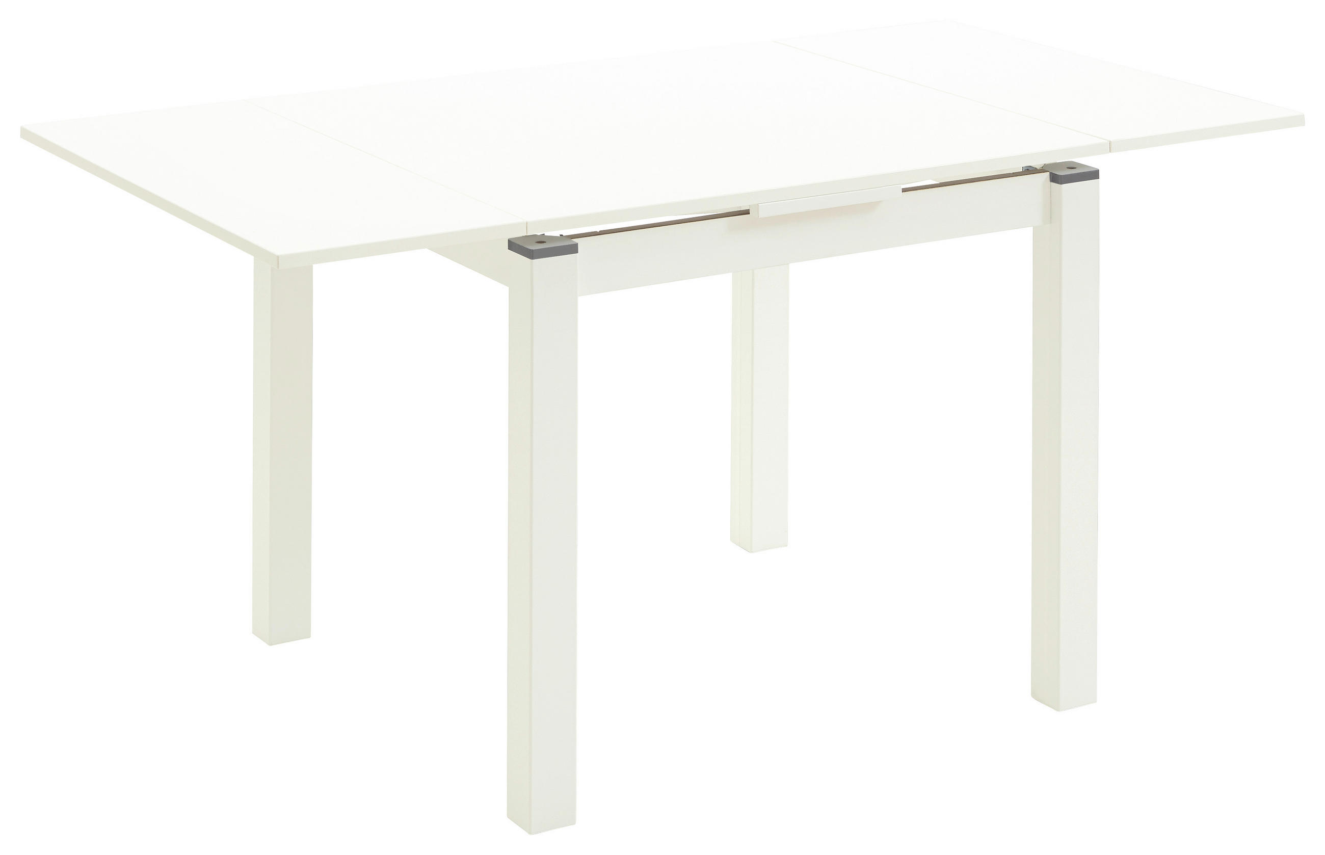 ESSTISCH Weiß  ausziehbar, Variantenauswahl  - Weiß, KONVENTIONELL, Holzwerkstoff (80-140/80/76cm) - Valdera