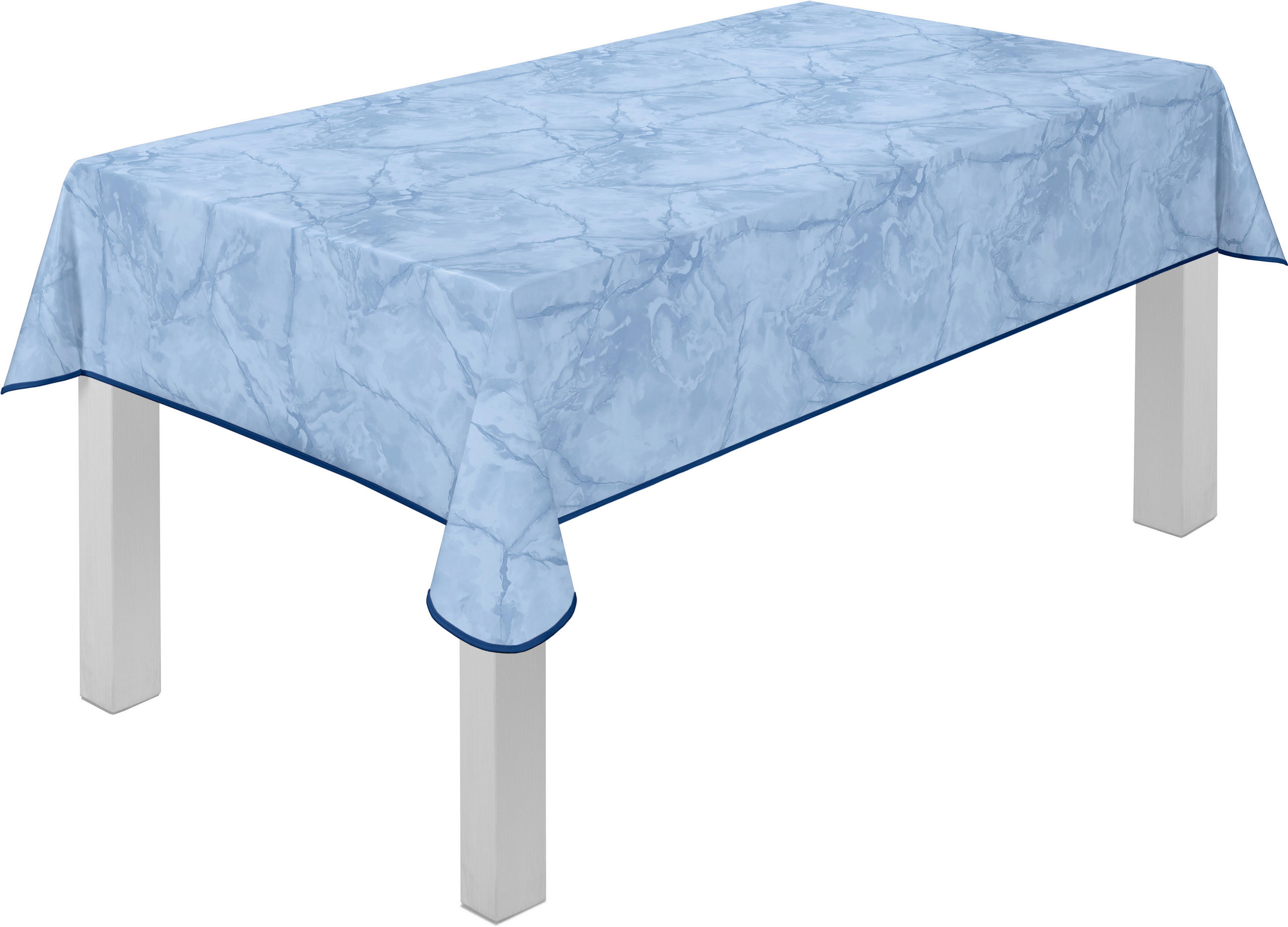 TISCHDECKE MILANO 130/160 cm  - Hellblau, KONVENTIONELL, Textil (130/160cm) - Peyer Syntex