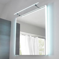 BADEZIMMERSPIEGEL  - Silberfarben, Design, Glas - Leonardo Living