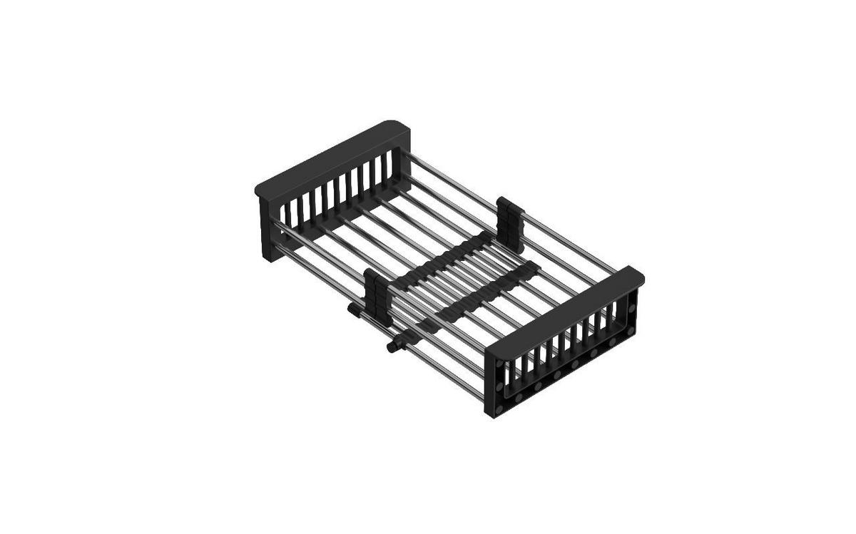 SET S POMIVALNIM KORITOM - črna, Basics, kamen (66/44/20cm)