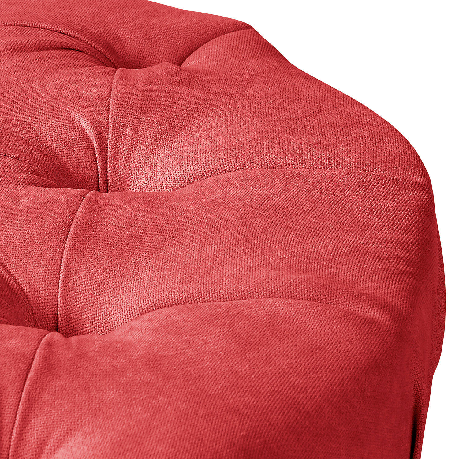 Thumbnail - Livetastic Hocker Pako, Rot, Textil, Buche, oval, 80x45x80 cm, Made in EU, Made in Europe, FSC 100%, Wohnzimmer, Hocker,...