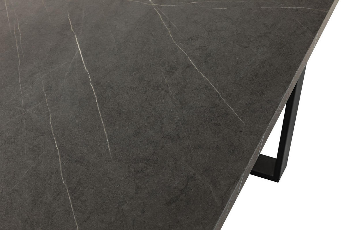 STOL ZA BLAGOVAONICU  crna  metal, drvni materijal      - crna, Moderno, drvni materijal/metal (180/76/90cm) - Hom`in