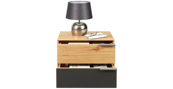 NACHTKÄSTCHEN in massiv Wildkernbuche Buchefarben, Dunkelbraun - Dunkelbraun/Buchefarben, Natur, Glas/Holz (60/45/40cm) - Valnatura