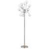 LED-STEHLEUCHTE - Weiss/Schwarz, Konventionell, Glas/Kunststoff (62/200cm) - Globo