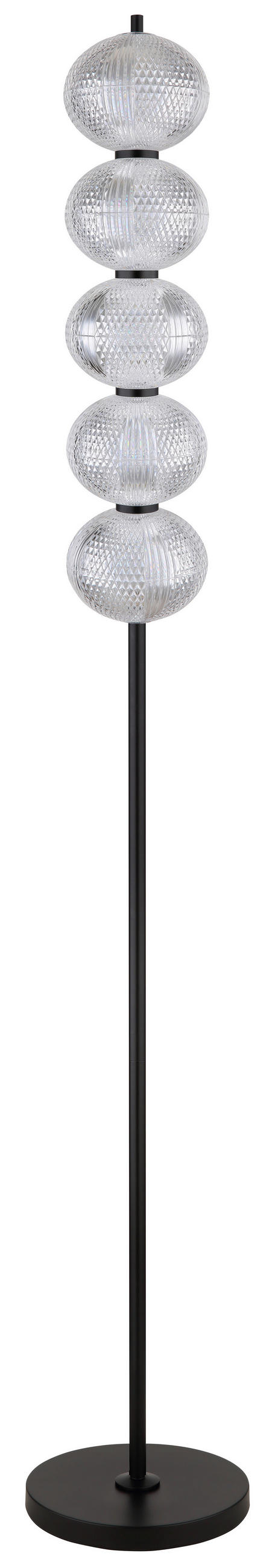 LED-GOLVLAMPA 25/160 cm    - klar/svart, Klassisk, metall/plast (25/160cm) - Globo