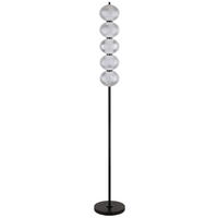 LED-STEHLEUCHTE - Klar/Schwarz, Konventionell, Kunststoff/Metall (25/160cm) - Globo