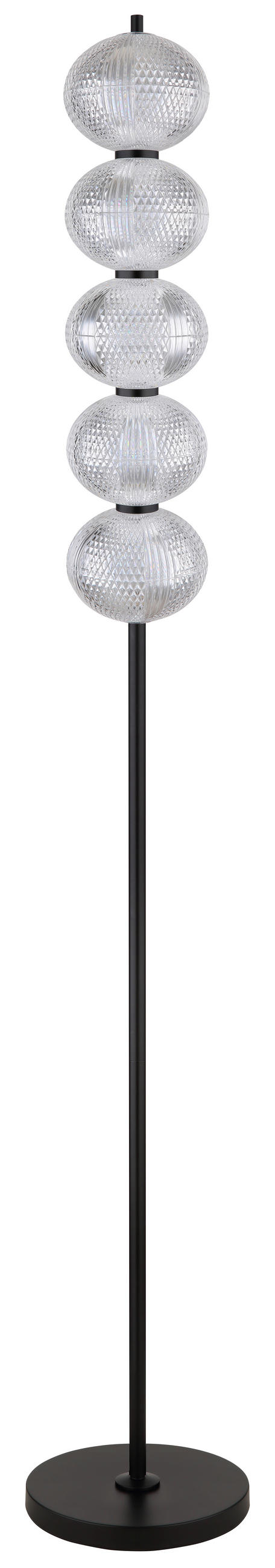 LED-STEHLEUCHTE - Klar/Schwarz, Konventionell, Kunststoff/Metall (25/160cm) - Globo