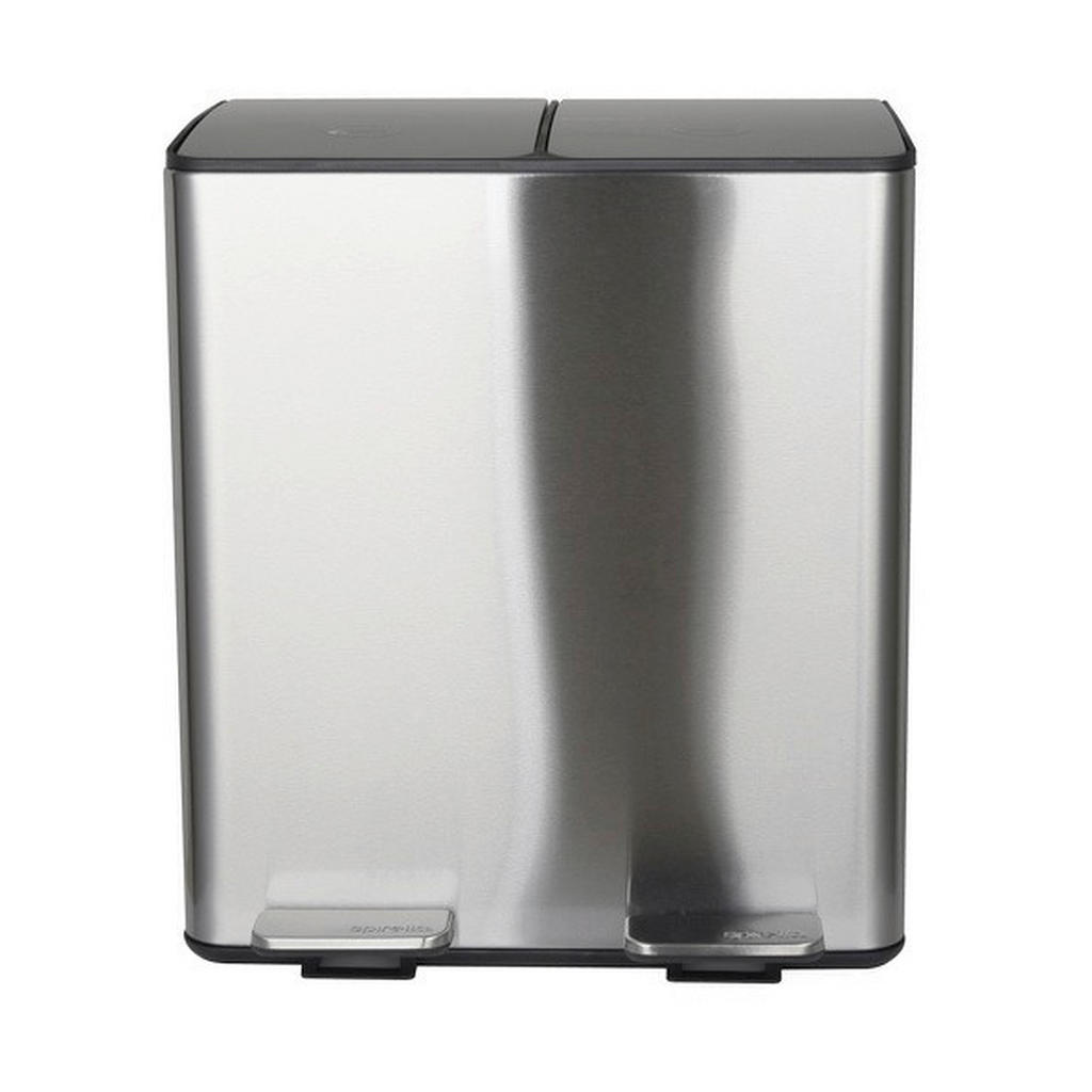 Treteimer Aliya 40l Silberfarben Metall Lxbxh: 45x30x51 Cm