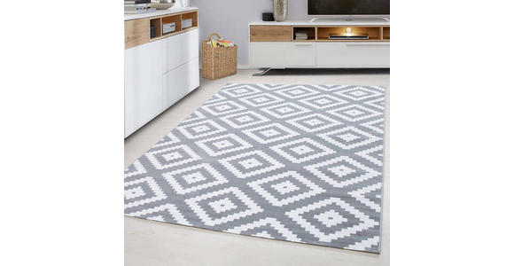 WEBTEPPICH 140/200 cm Plus Grau  - Grau, Basics, Textil (140/200cm) - Novel