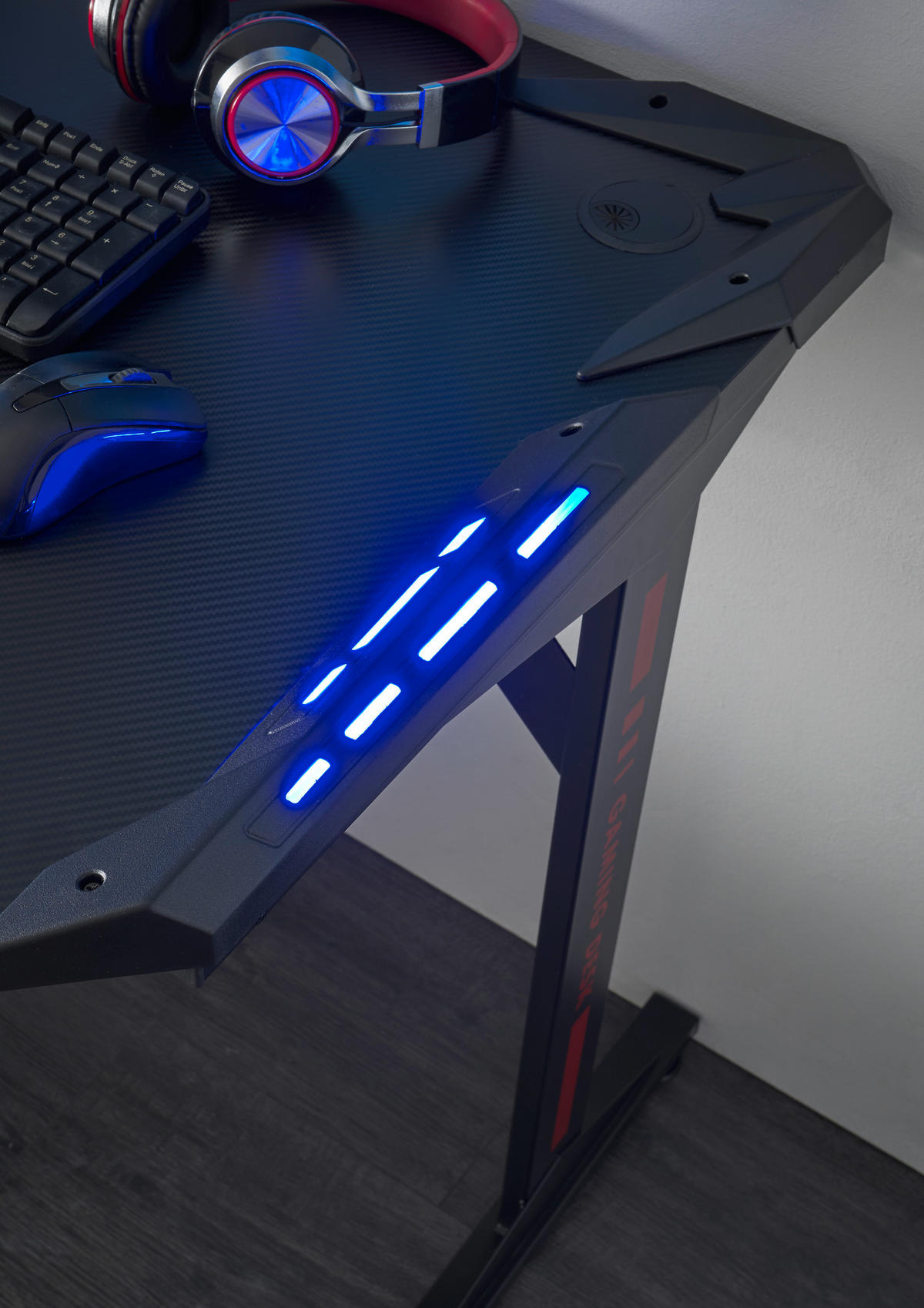 GAMER ASZTAL 119/78/60 cm  - Design, műanyag (119/78/60cm) - Carryhome