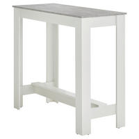 BAROVÝ STŮL, šedá, bílá, 115/50/103 cm - šedá/bílá, Moderní, kompozitní dřevo (115/50/103cm) - P & B