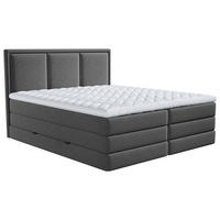 BOXSPRING KREVET    200/220 cm  - antracit, Design, tekstil/plastika (200/220cm) - MID.YOU
