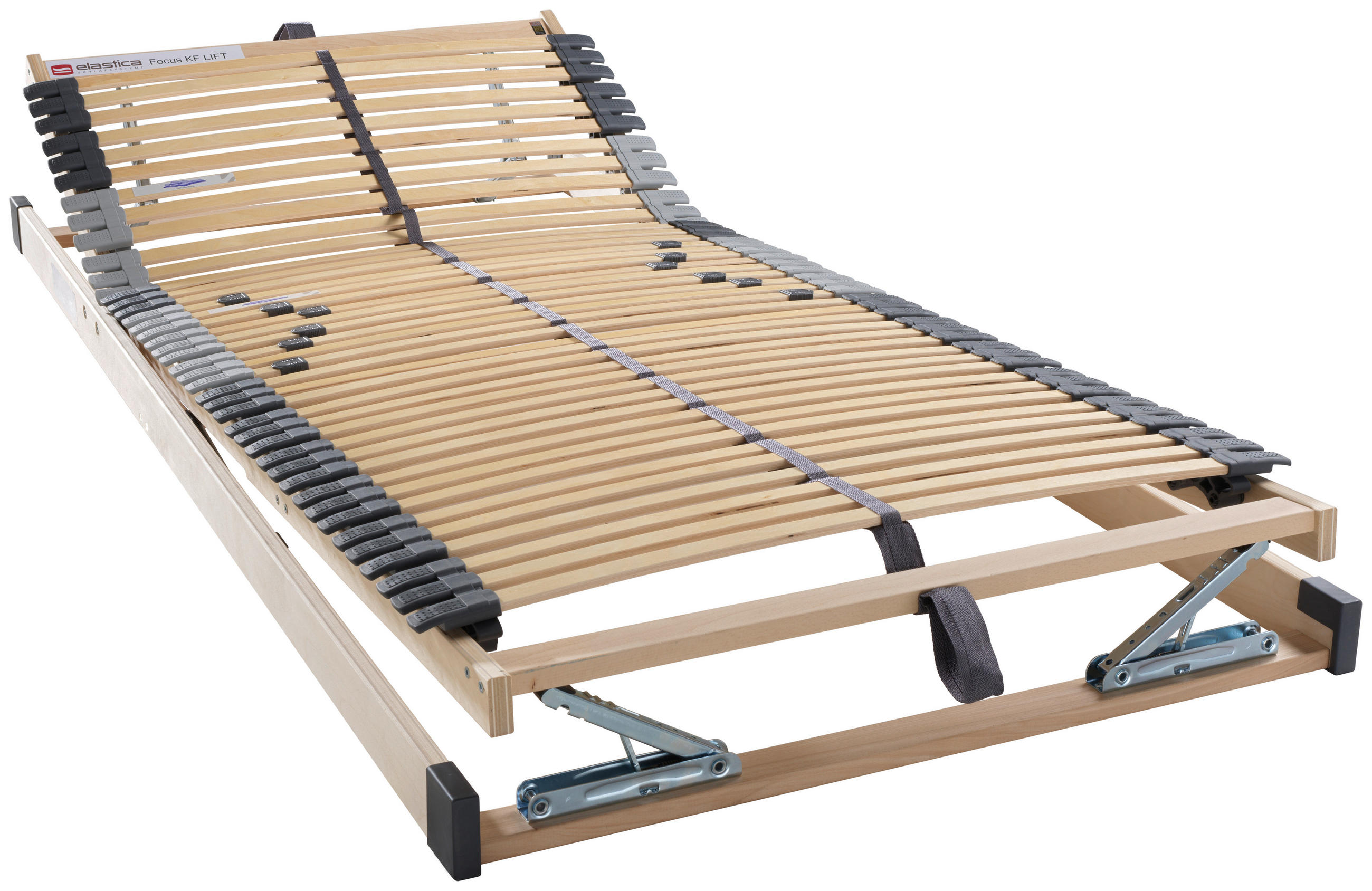 LATTENROST 90/190 cm  - Birkefarben/Silberfarben, Basics, Holz (90/190cm)