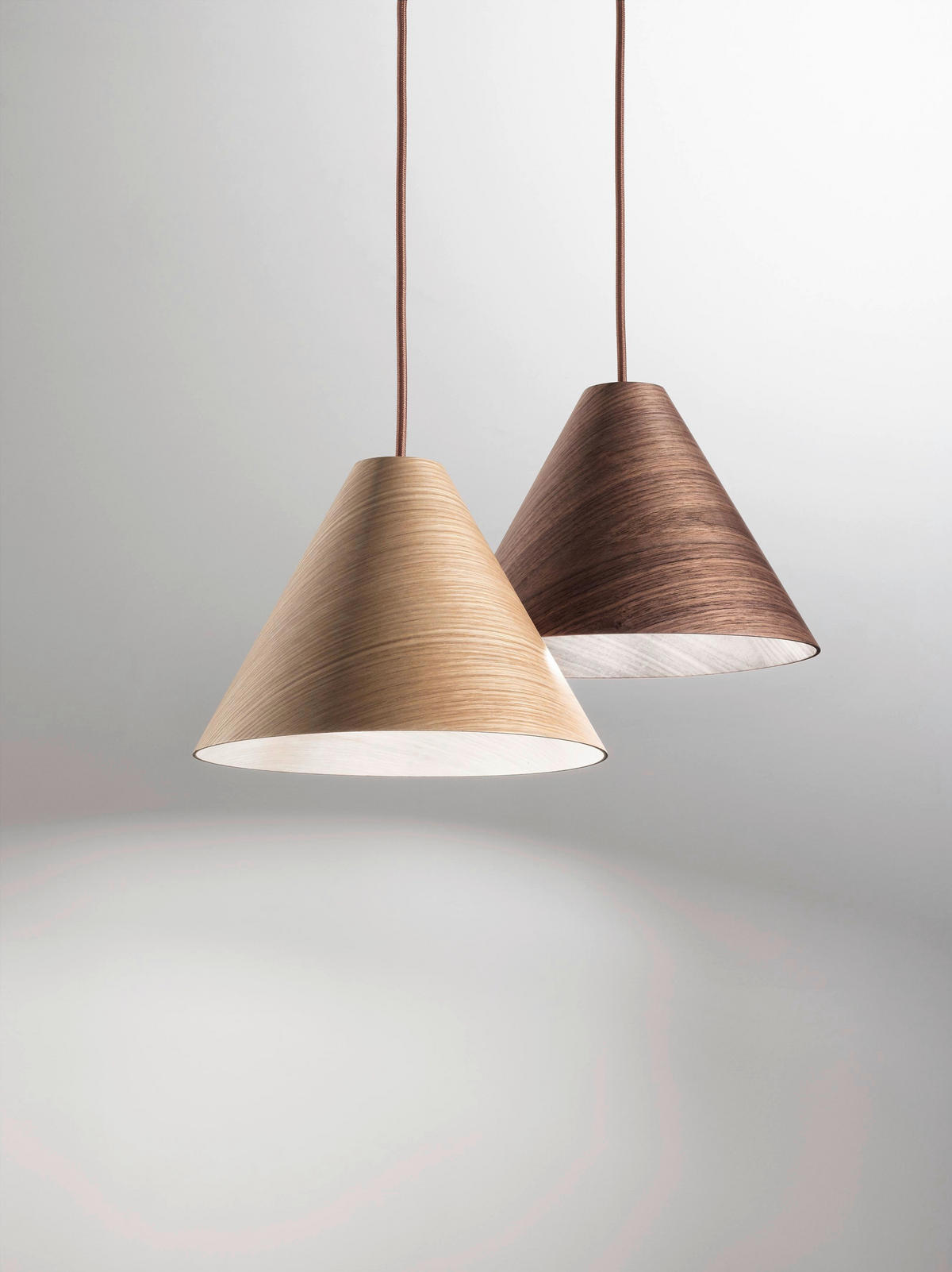 PENDELLEUCHTE 25/200 cm  - Design, Holz/Textil (25/200cm) - Fabas Luce