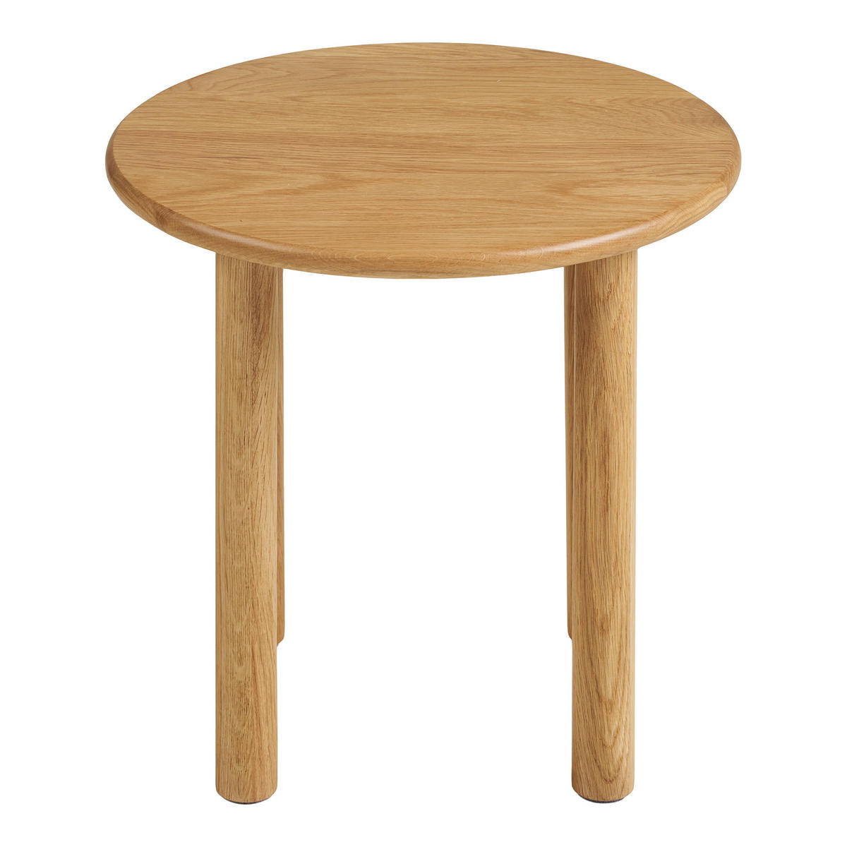 BEISTELLTISCH 40/40/40 cm Jena Eiche massiv Eichefarben rund  - Eichefarben, Basics, Holz (40/40/40cm)