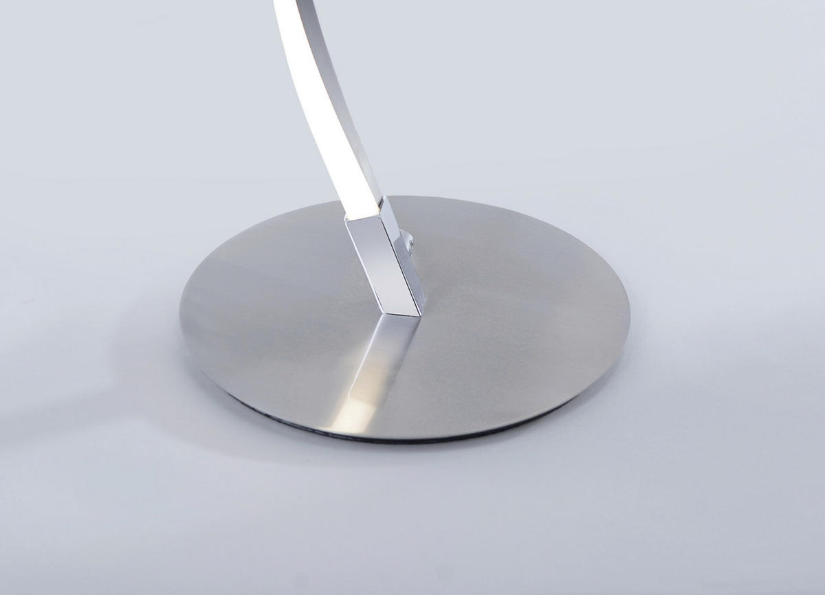 STOJACIA LED LAMPA, 20/20/136 cm - niklová, Konventionell, kov (20/20/136cm)