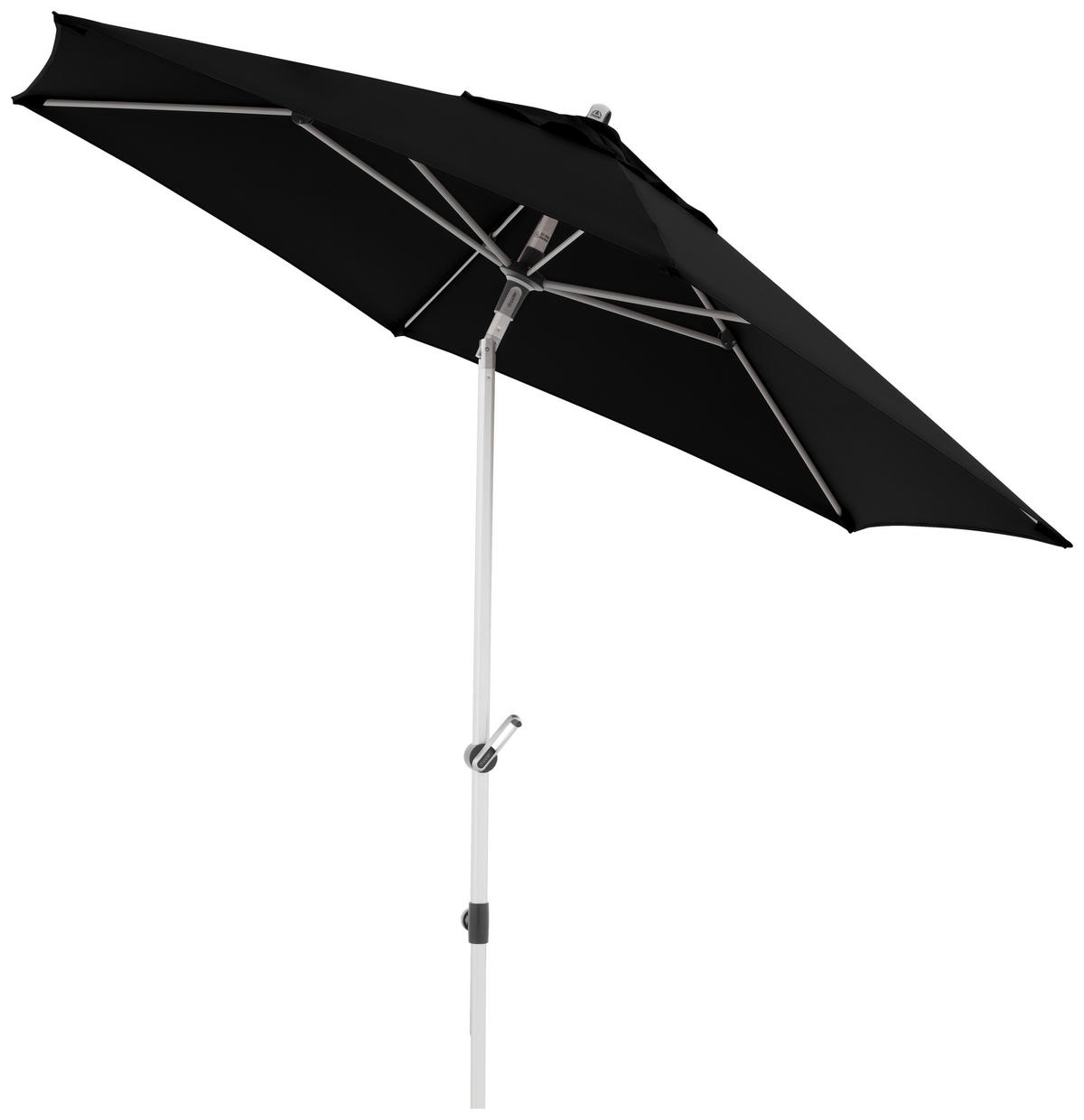 SONNENSCHIRM 280 cm Schwarz  - Silberfarben/Schwarz, Basics, Textil/Metall (280/280cm) - Doppler
