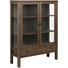 VITRINE in furniert Eiche Dunkelbraun - Dunkelbraun/Schwarz, KONVENTIONELL, Glas/Holz (110/145,5/37cm) - Carryhome VITRINE in furniert Eiche Dunkelbraun - Dunkelbraun/Schwarz, KONVENTIONELL, Glas/Holz (110/145,5/37cm) - Carryhome