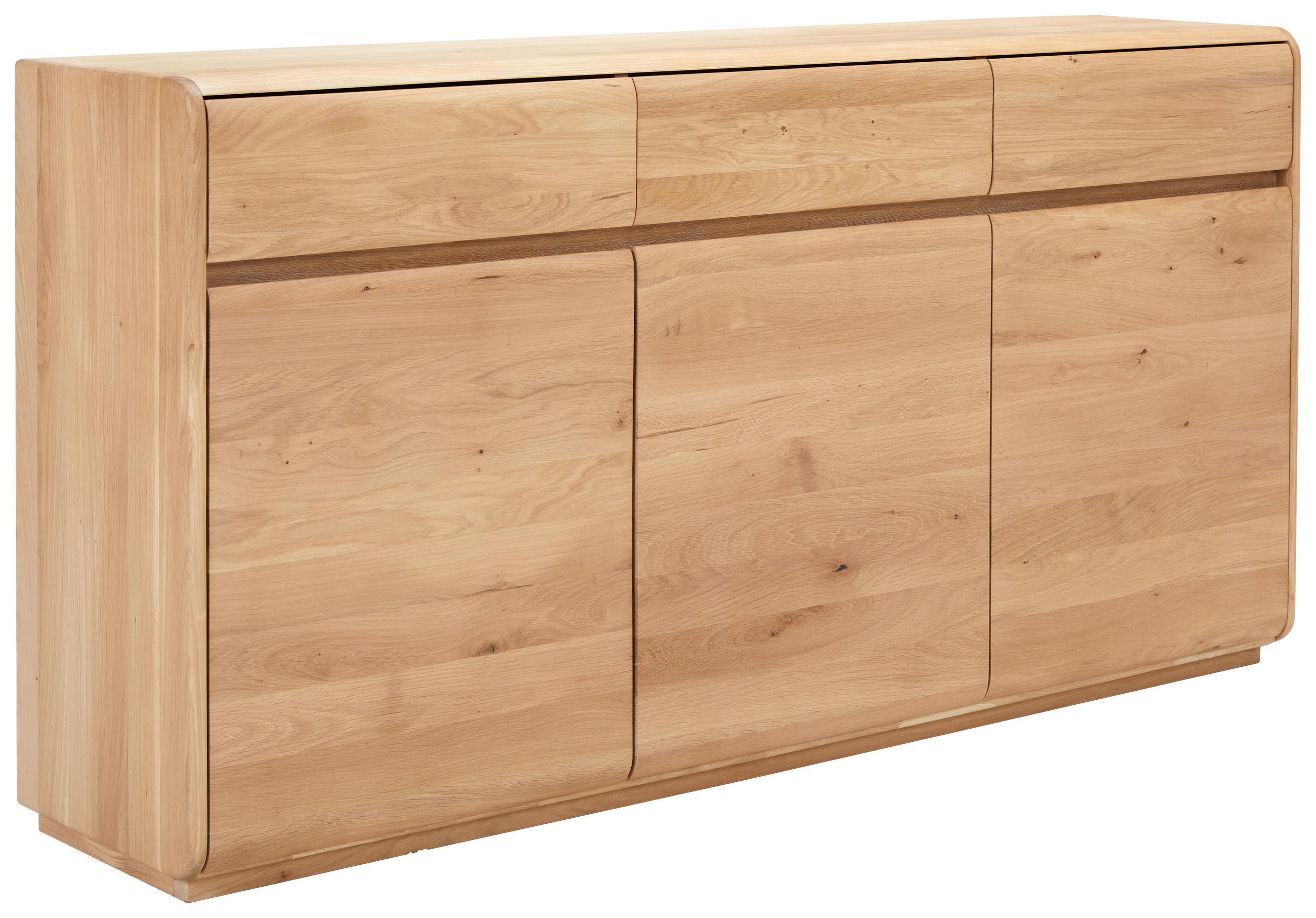 SIDEBOARD Wildeiche massiv Wildeiche Einlegeböden 