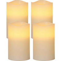 LED-KERZE 7,5/12,5 cm  - Beige, Basics, Naturmaterialien/Kunststoff (7,5/12,5cm) - Eglo