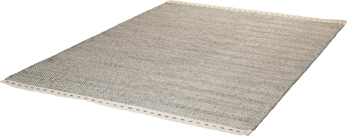 FLACHWEBETEPPICH 140/200 cm My Jaipur  - Silberfarben, Natur, Textil (140/200cm)