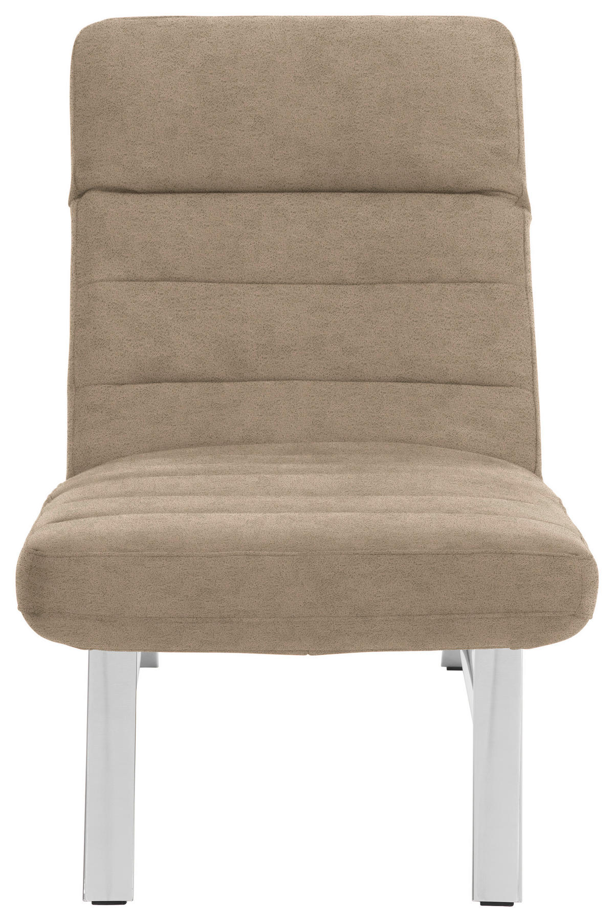 LIEGE Mikrofaser Taupe  - Taupe/Chromfarben, Design, Textil/Metall (65/91/170cm) - Chilliano