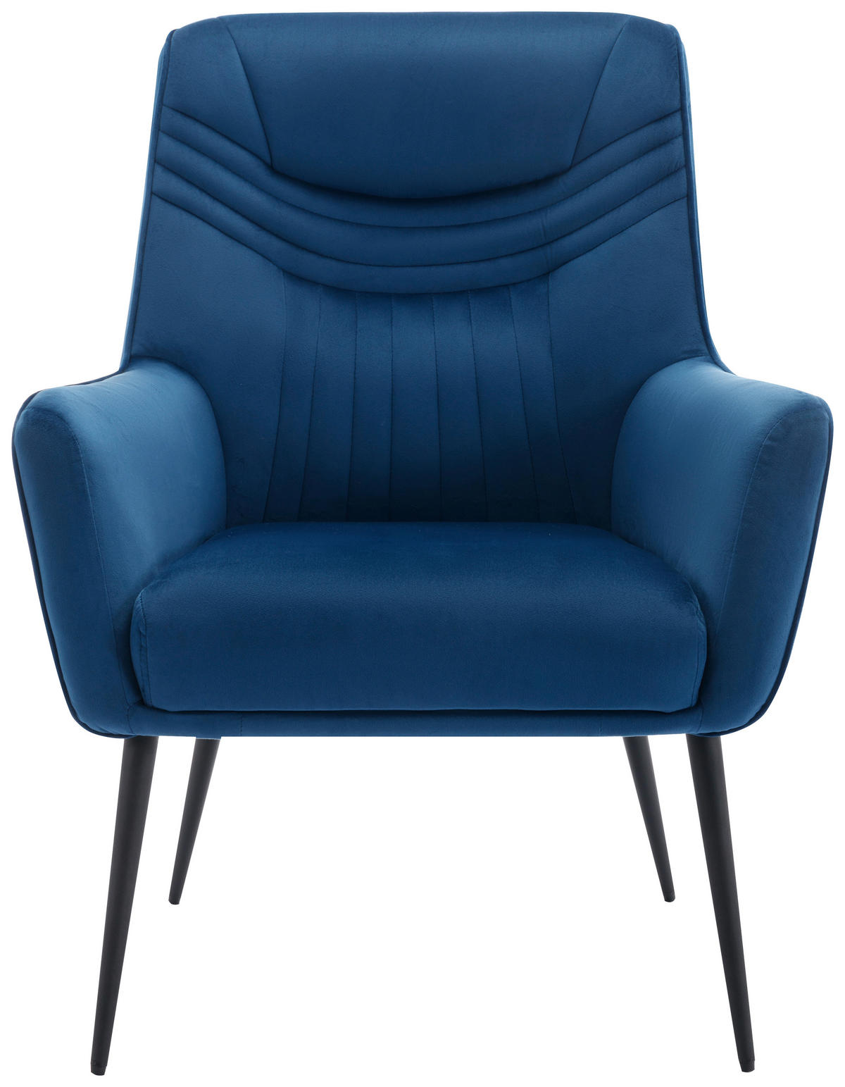 FOTEL - fekete/kék, Design, textil/fém (74/99/74cm) - Livetastic