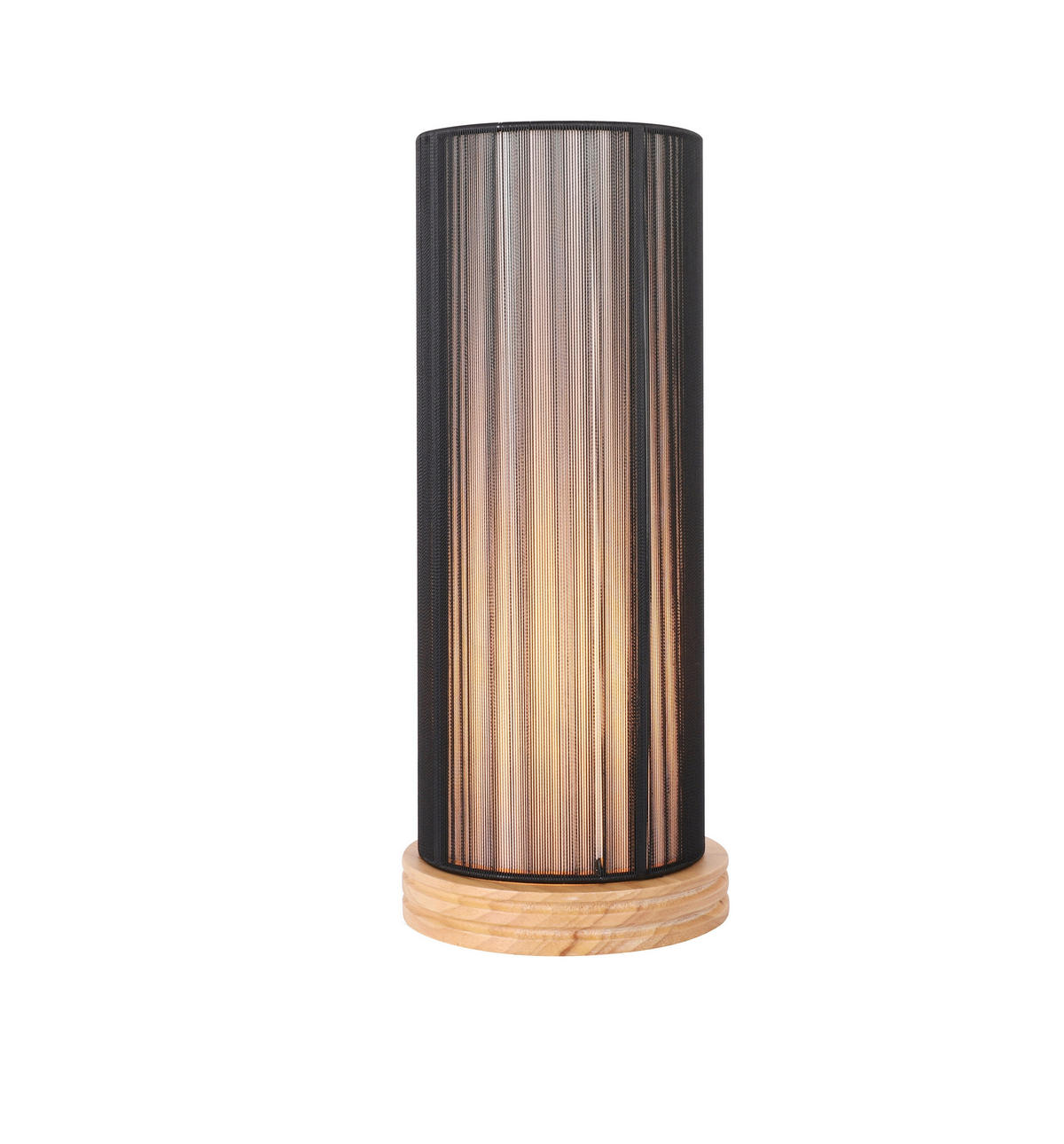 BORDSLAMPA 14/14/33 cm   - svart, Basics, trä/textil (14/14/33cm)