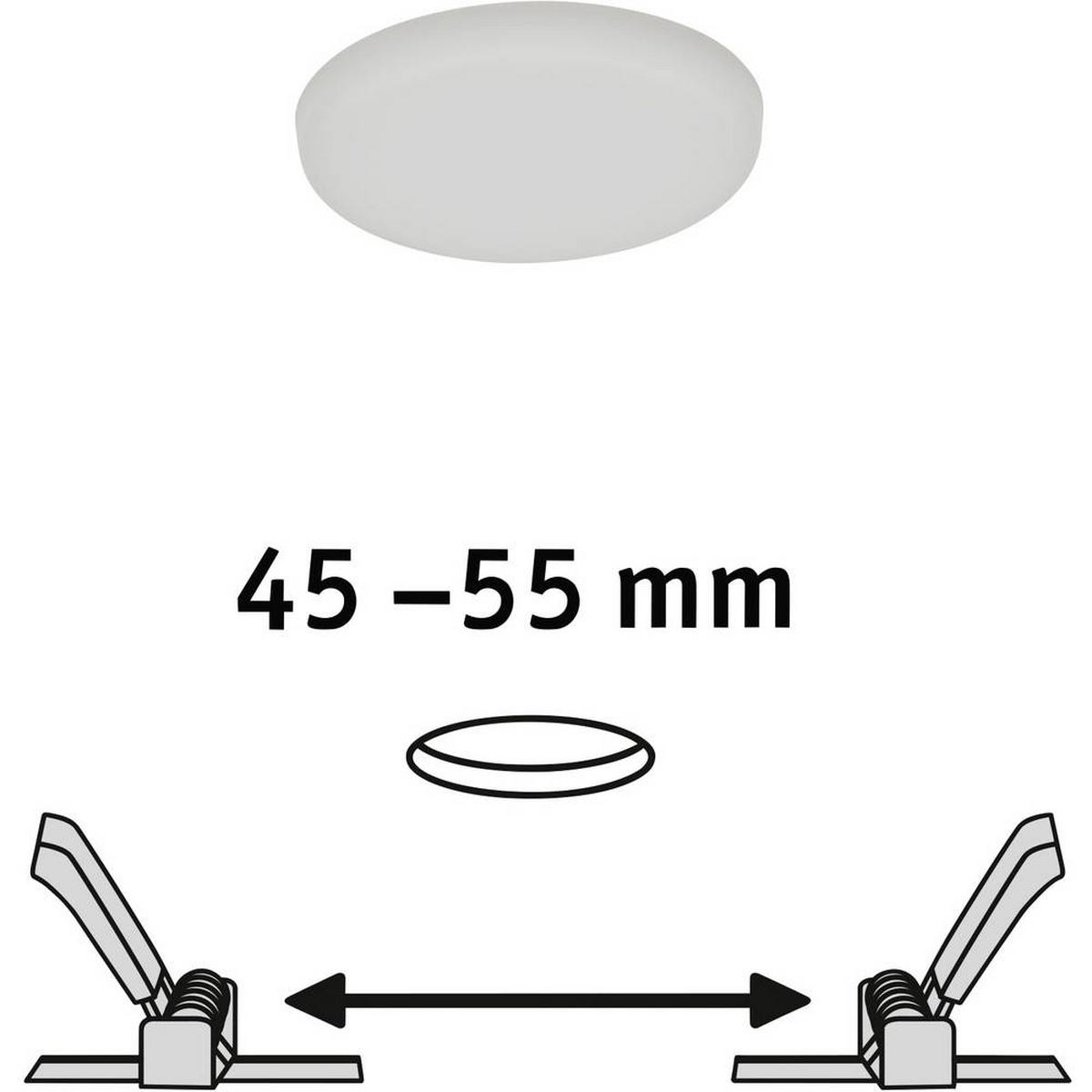 LED-EINBAUSPOT Veluna VariFit 7,5/1 cm   - Weiß, Basics, Kunststoff (7,5/1cm) - Paulmann