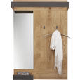 GARDEROBENPANEEL  in 90/134/35 cm  - Eichefarben/Anthrazit, Design, Glas/Holz (90/134/35cm) - Waldwelt