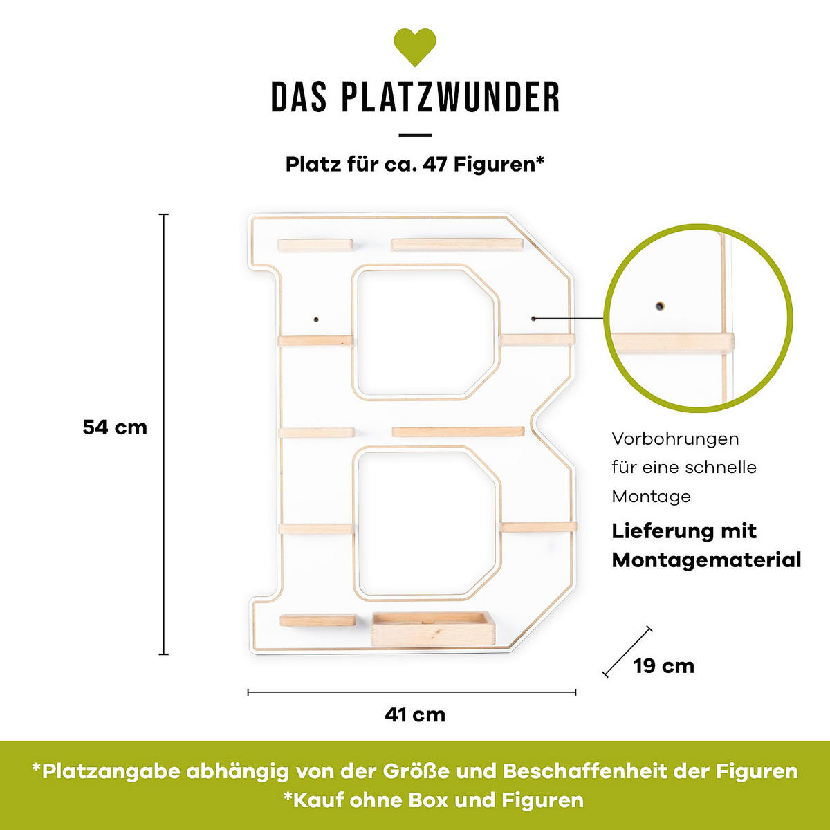 KINDERREGAL Weiß  - Weiß, MODERN, Holzwerkstoff (41/54/19cm) - MID.YOU