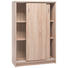 KOMMODE Eichefarben - Eichefarben/Alufarben, KONVENTIONELL, Holzwerkstoff/Kunststoff (74/111/39cm) - Carryhome