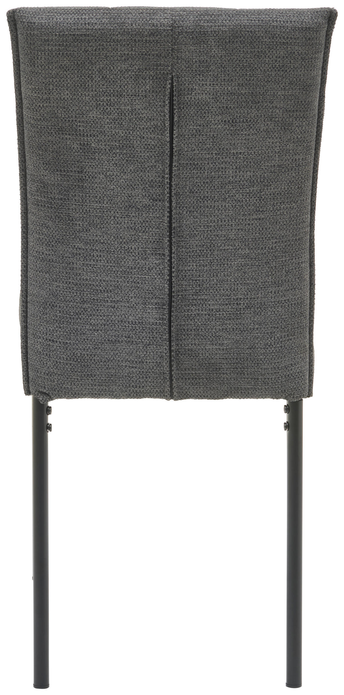 STUHL Mikrofaser Anthrazit, Schwarz  - Anthrazit/Schwarz, KONVENTIONELL, Textil/Metall (44/96/61cm) - MID.YOU